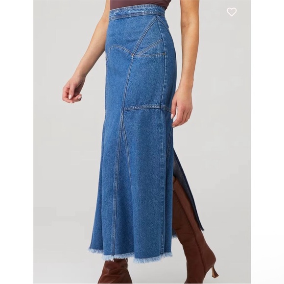 Spell Muse denim maxi skirt inky blue XS NWT - Picture 3 of 7